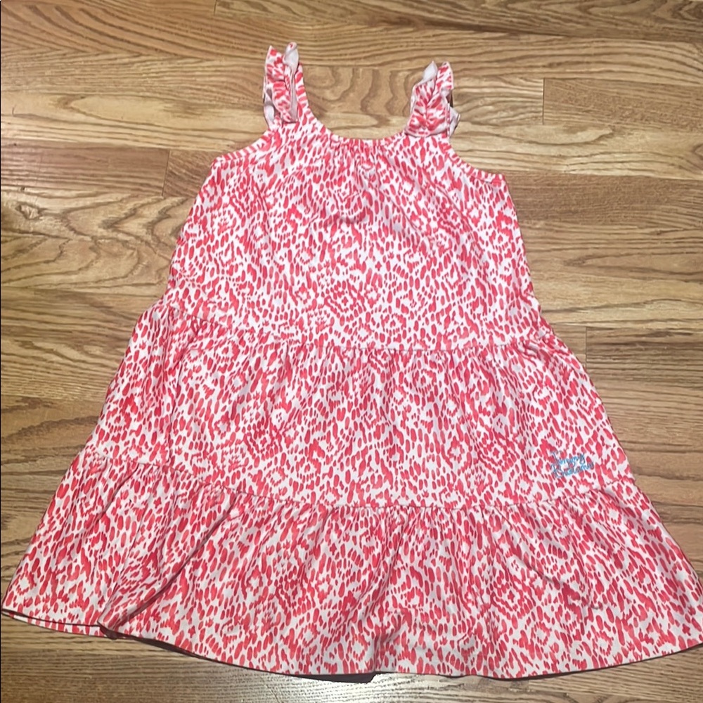 Tommy Bahama Coral and White Patterned Dress